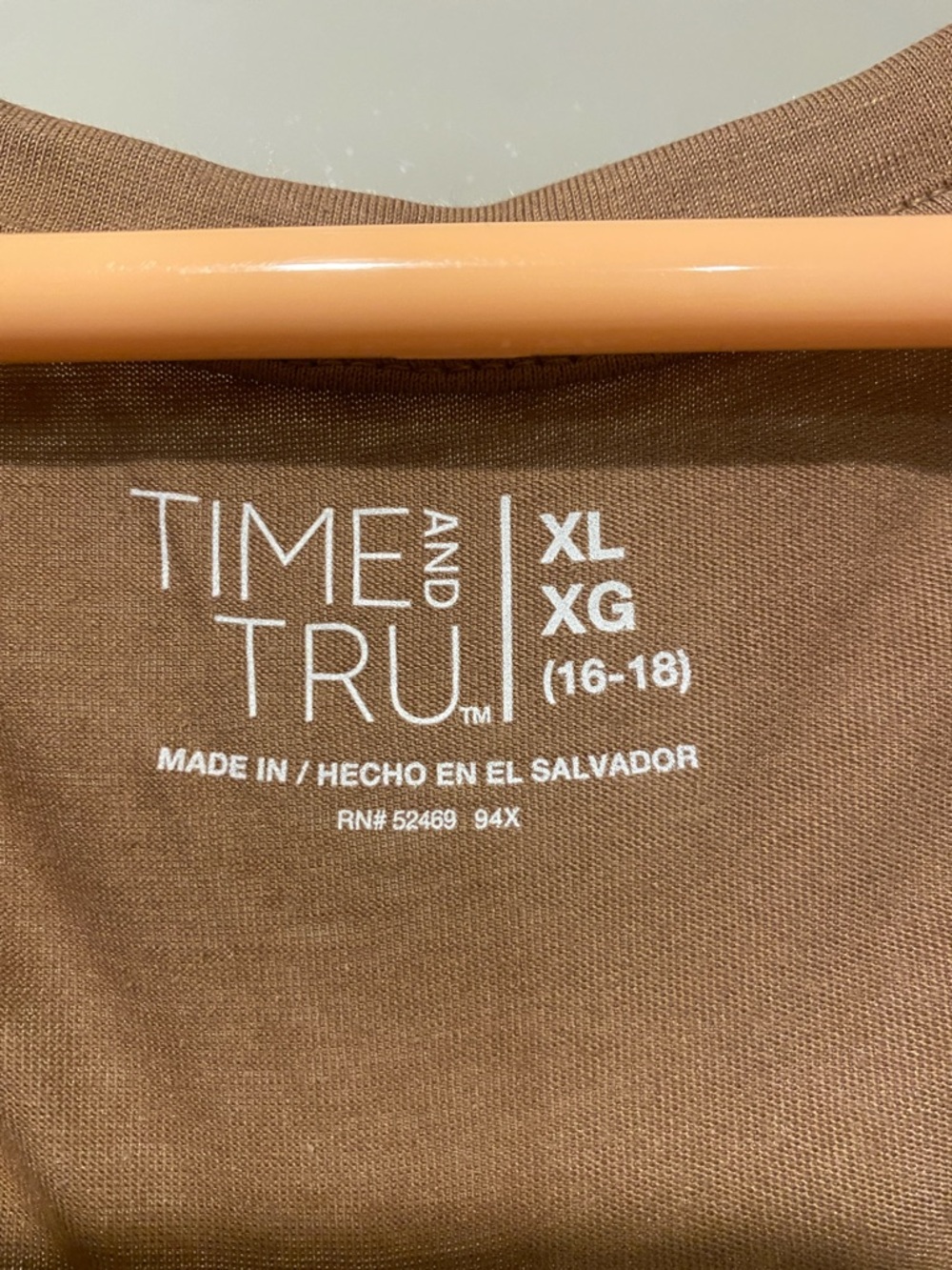 Bundle of (2) size XL(16-18)  Time&Tru Tshirt New With Tags - Picture 5 of 6